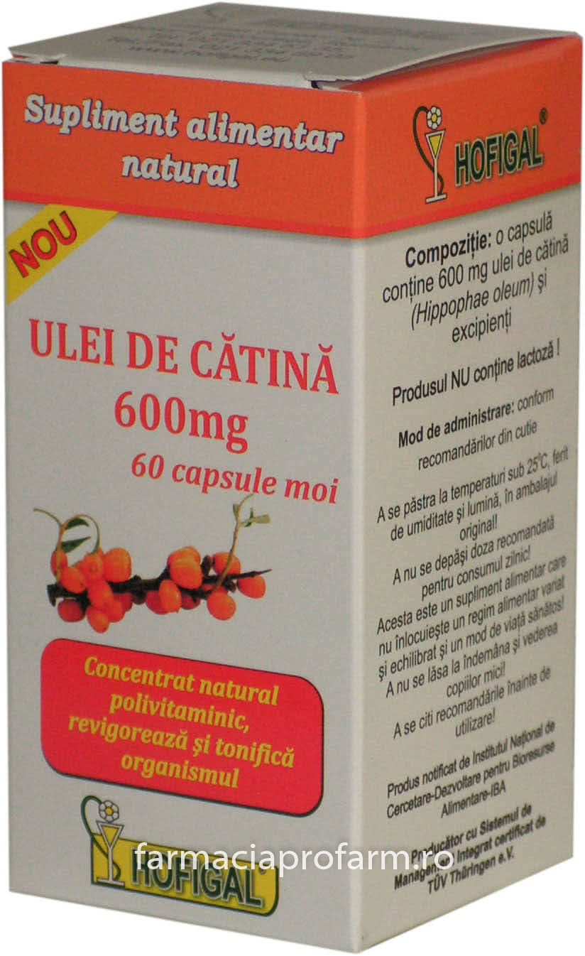 Ulei de catina capsule moi (mg / mg / mg)