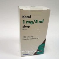 KETOF 1 mg/5 ml x 1 SIROP 1mg/5ml HEXAL AG - Medicament ...