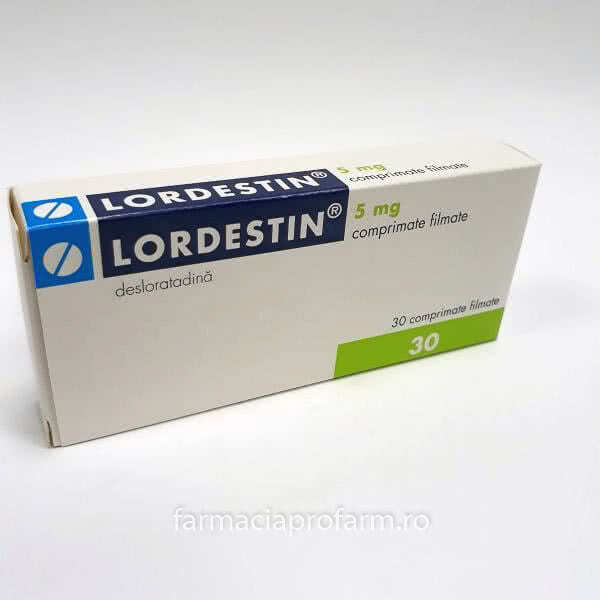Lordestin 5 mg x 30 compr. film. - Medicament - Farmacia Profarm